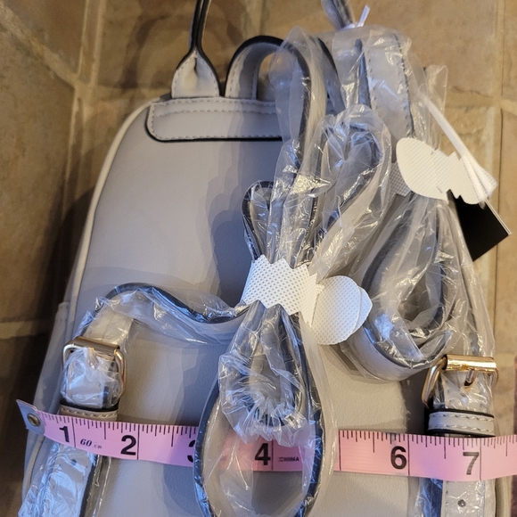 La Terre small vegan leather backpack, new with tags, dove gray - Picture 10 of 10